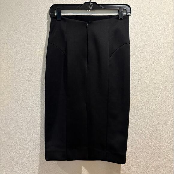 Milly NWT Women's Black High Waist Pencil Skirt Size S - Picture 3 of 7